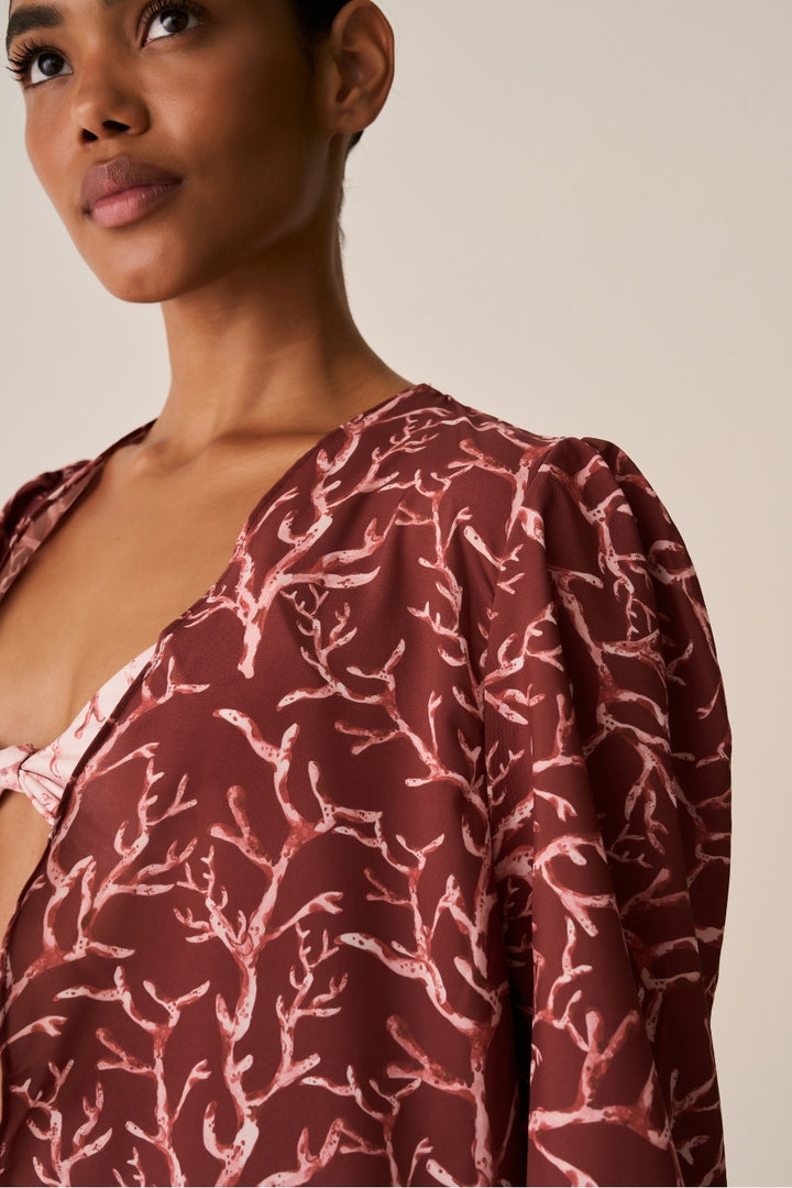 Robe Cover-up Coral Reef