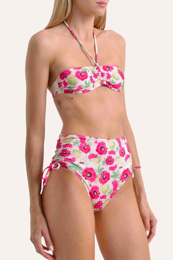 Biquíni Hot Pant Laço Hibisco